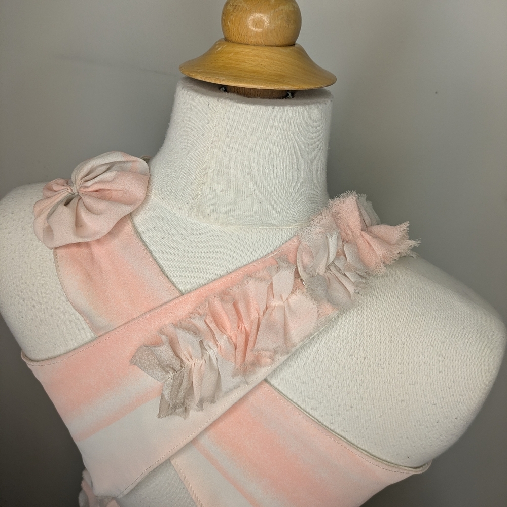 Artisan Made Upcycled Tiered Ruffled Dress - Size Small - Picture 10 of 16